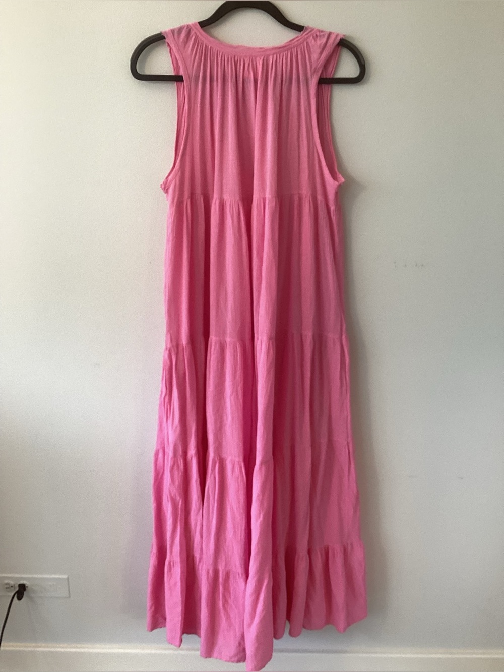 9Seed Pink Sleeveless Maxi Dress Cover Up M/L